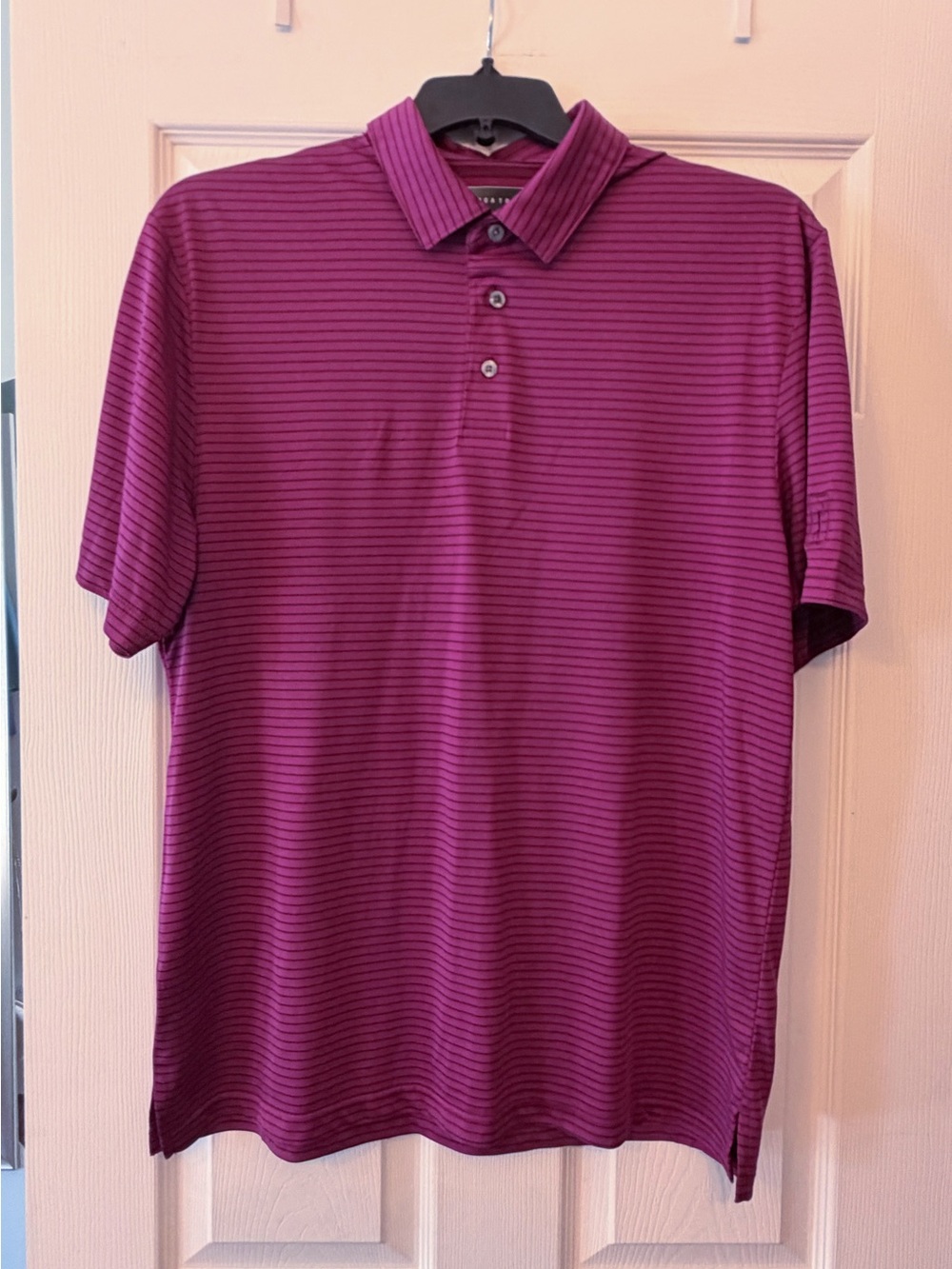 PGA Tour Men's Magenta Golf Polo